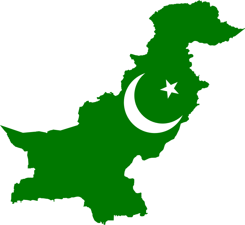 Pakistan Flag Map
