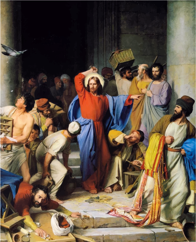 Jesus Casting Out Money Changers