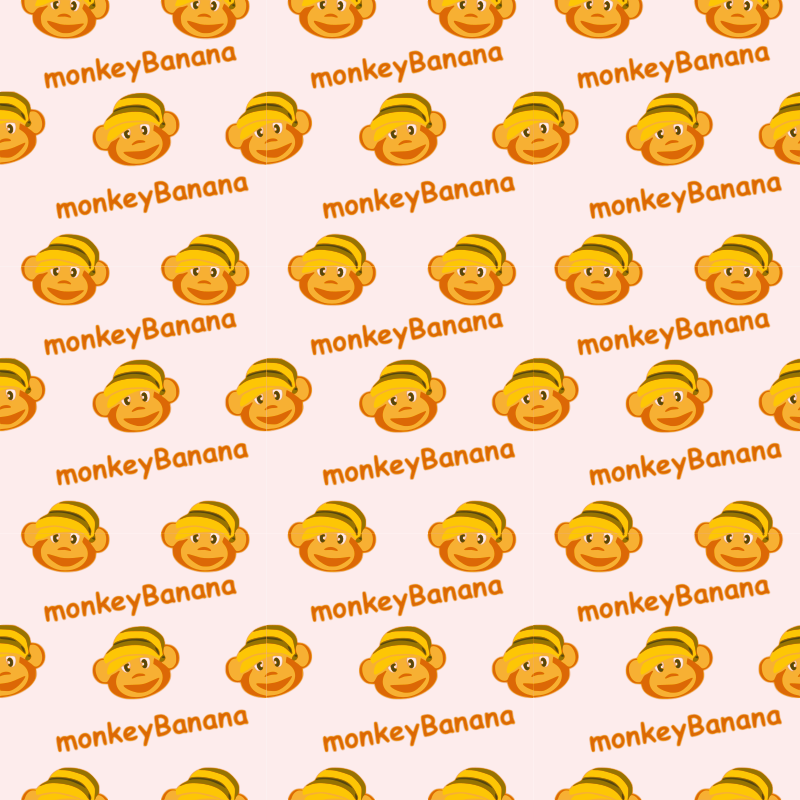 monkeyBanana-seamless-pattern