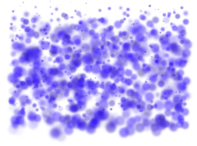 Blue blurry blots pattern