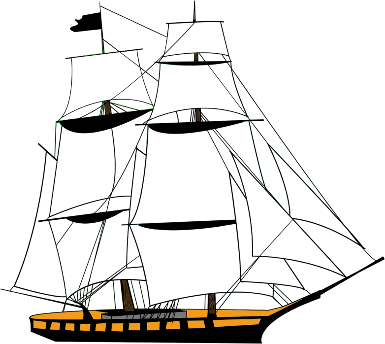 Sailing Ship White