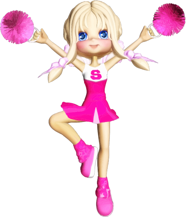 Cartoon Cheerleader