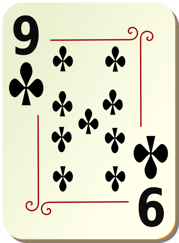 Ornamental deck: 9 of clubs