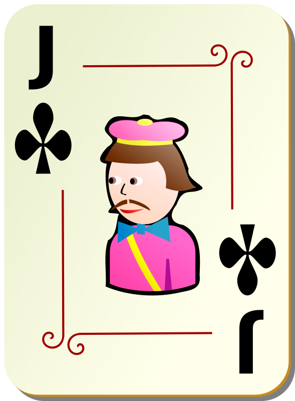 Ornamental deck: Jack of clubs
