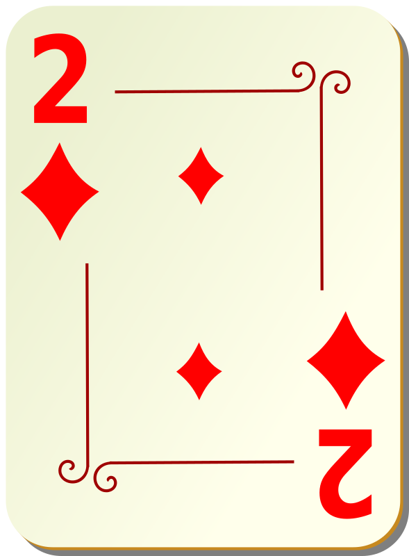 Ornamental deck: 2 of diamonds
