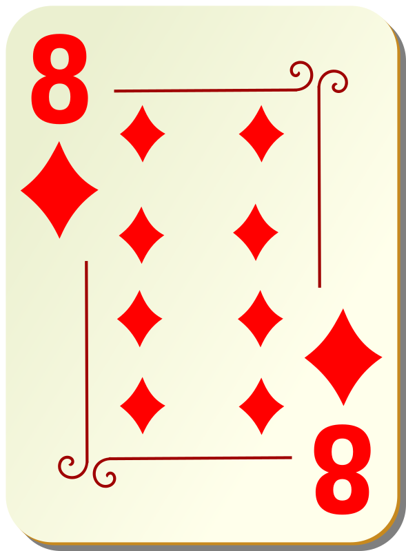 Ornamental deck: 8 of diamonds