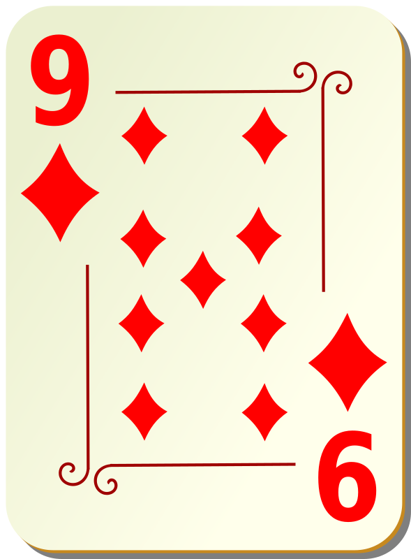 Ornamental deck: 9 of diamonds