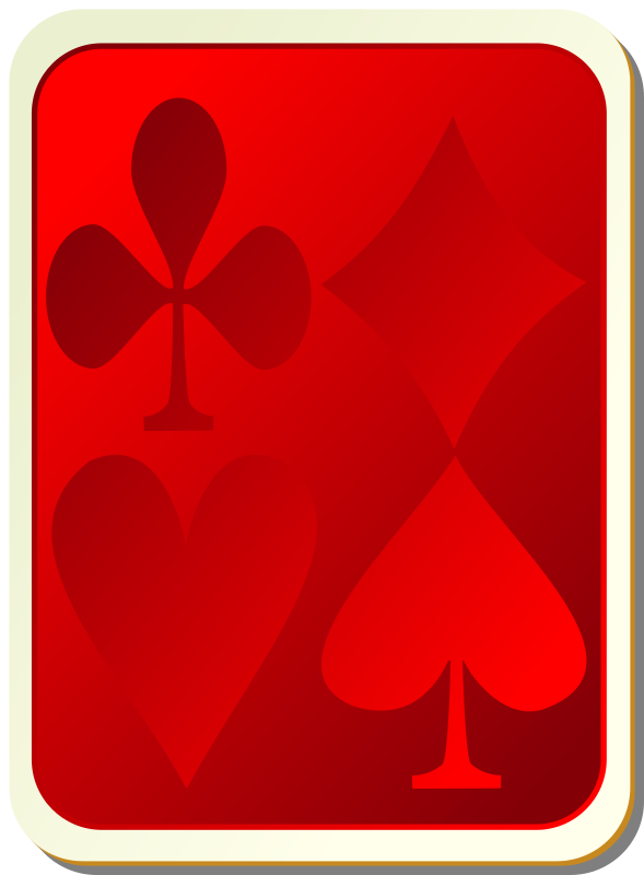 Card backs: suits red