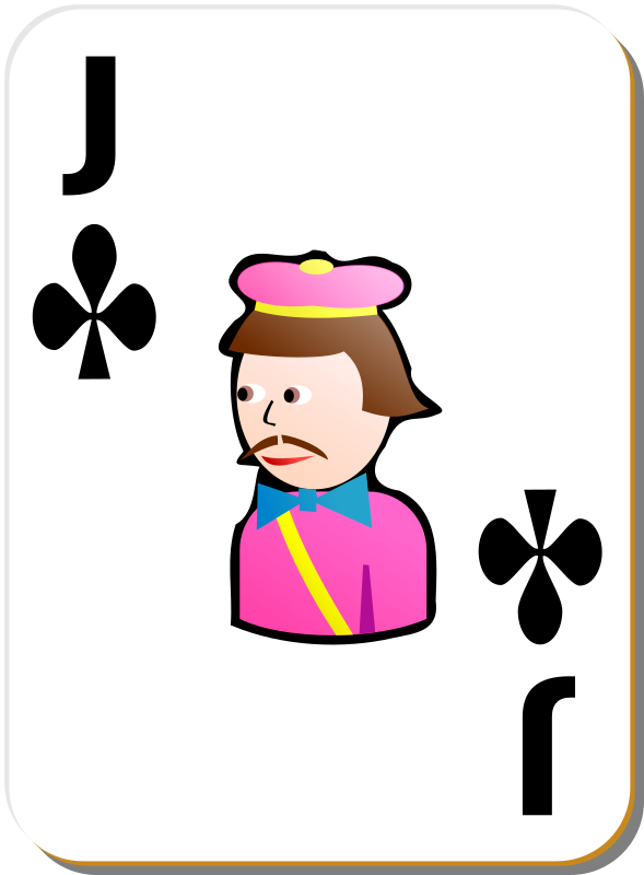 White deck: Jack of clubs
