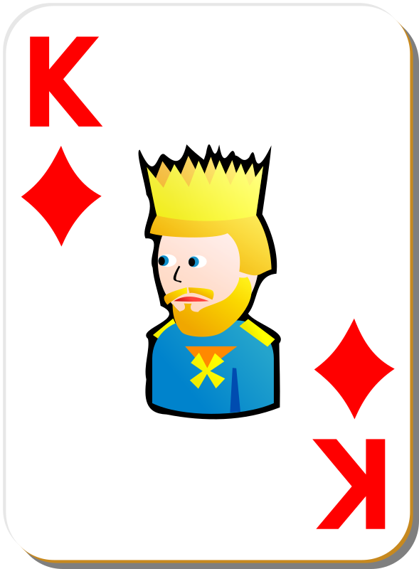 White deck: King of diamonds