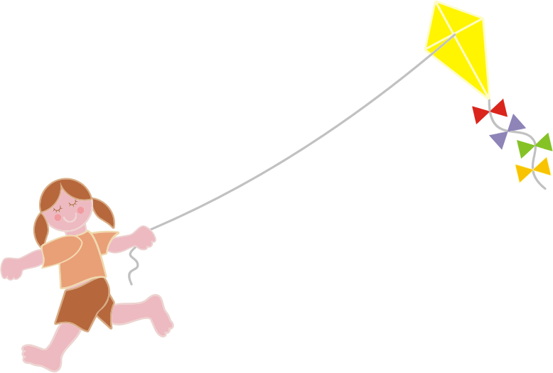 Girl Flying Kite