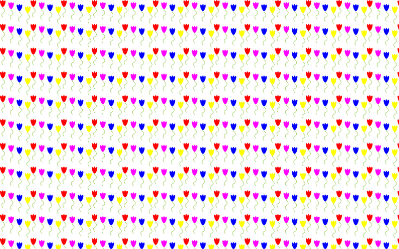 Colorful Tulips Seamless Pattern