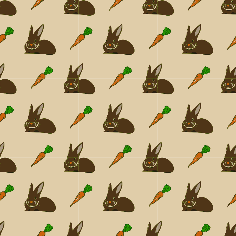 Rabbit and Carrot-seamless pattern