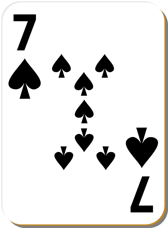 White deck: 7 of spades