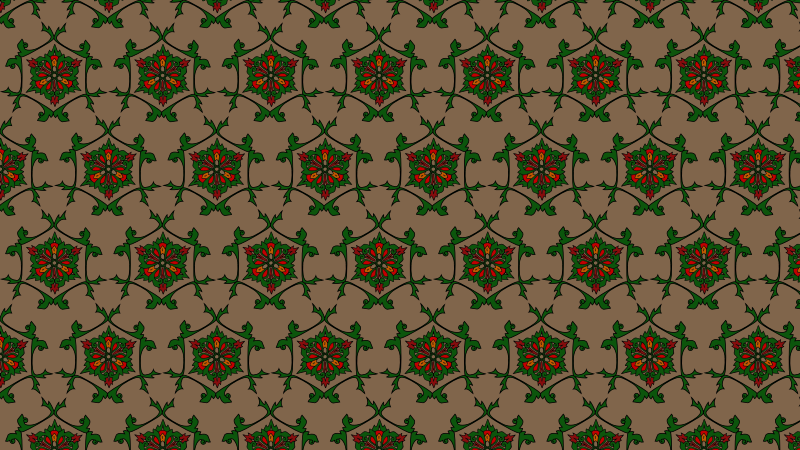 Seamlessly Tiled Decorative Hexagon