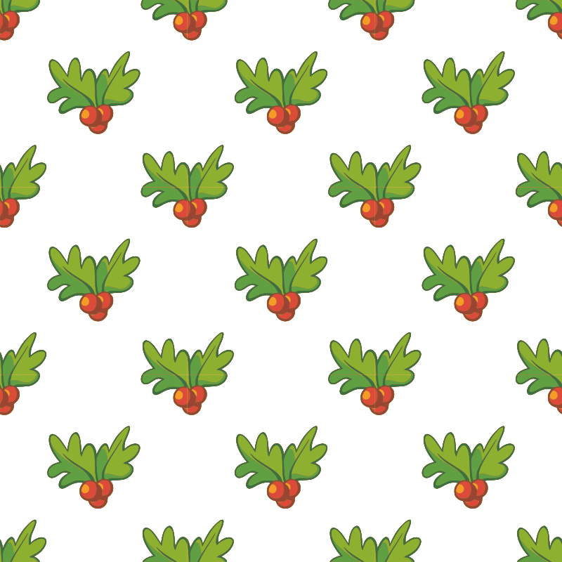 Holly-seamless pattern