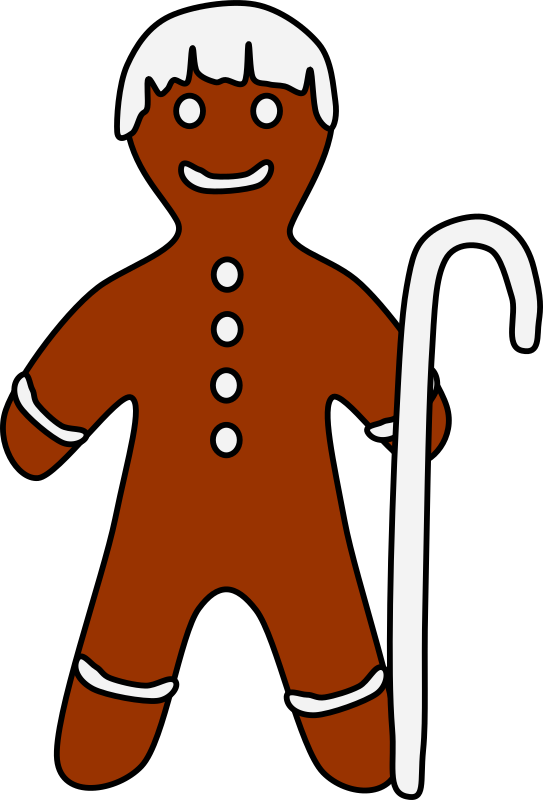 Gingerbread Shepherd with crook