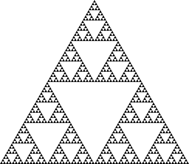 Sierpinski triangle (6 levels)
