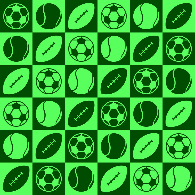 Sports ball pattern