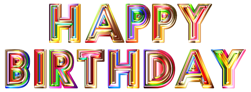 Happy Birthday Typography