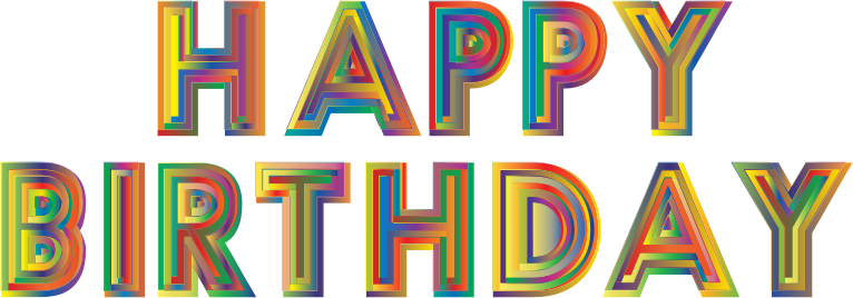 Happy Birthday Typography 3