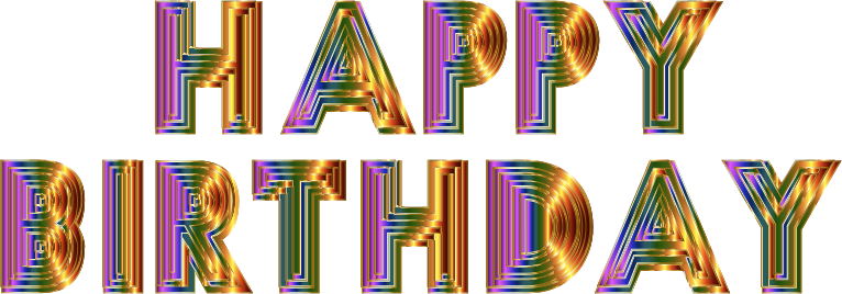 Happy Birthday Typography 6