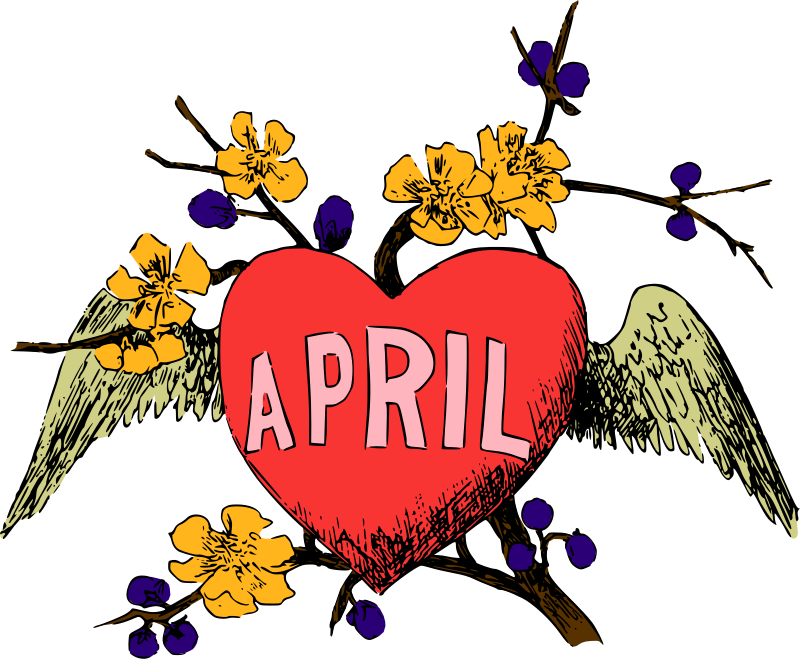 Illustrated months (April, colour)