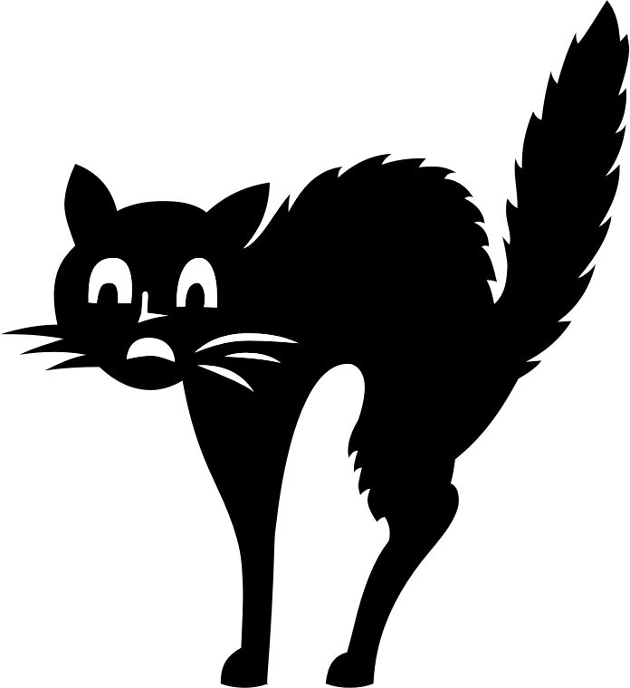 Fraidy Cat Silhouette