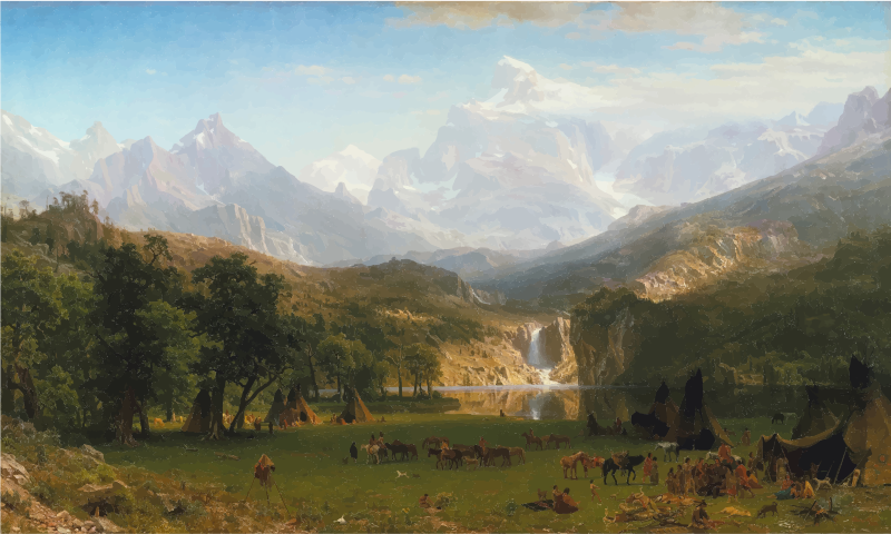 The Rocky Mountains Landers Peak By Albert Bierstadt