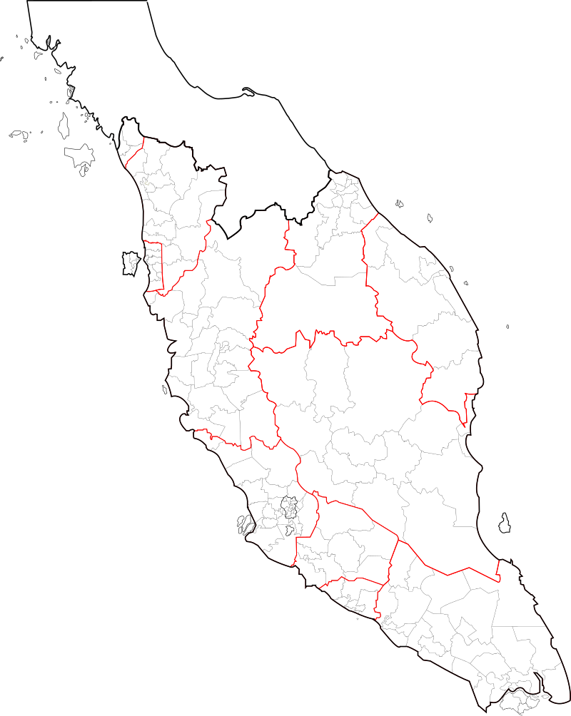 Parliamentary Constituencies of Peninsular Malaysia (2016)