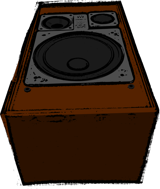 Big old speaker (colour)