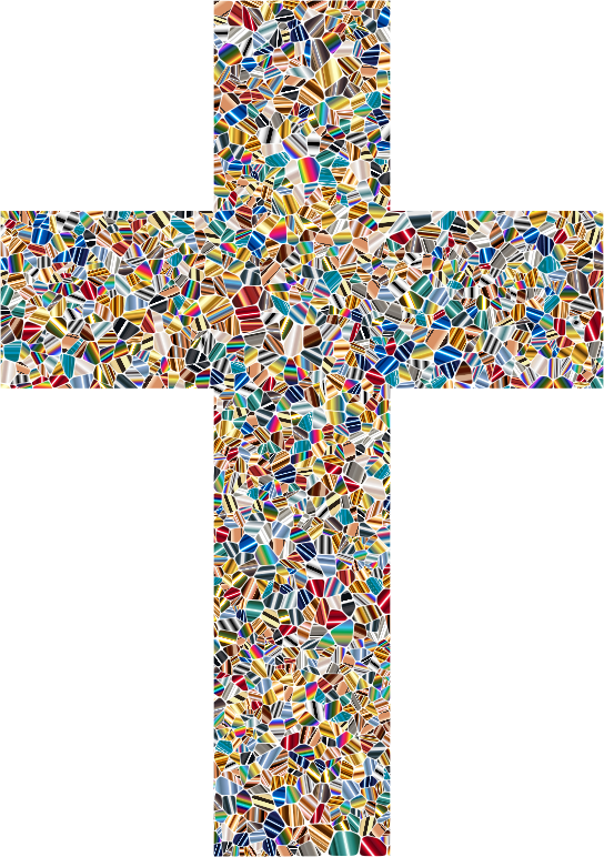 Psychedelic Tiled Cross