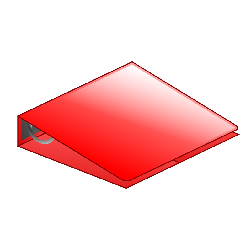 Red 3-ring binder