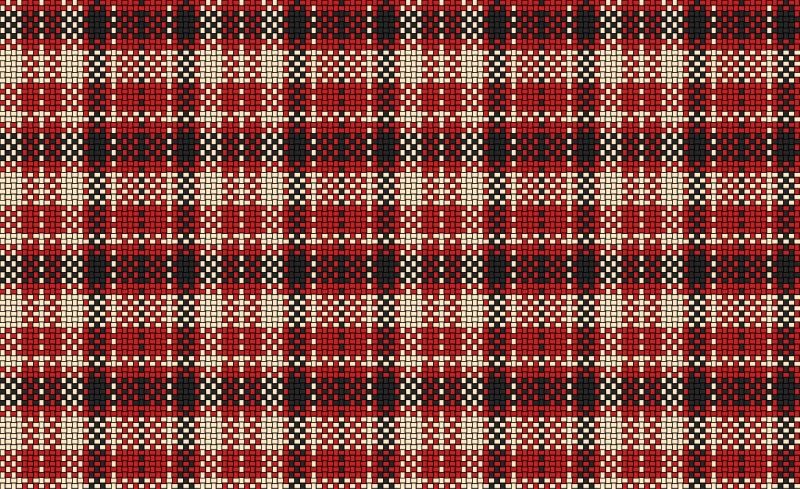 Woven Plaid Cloth Red