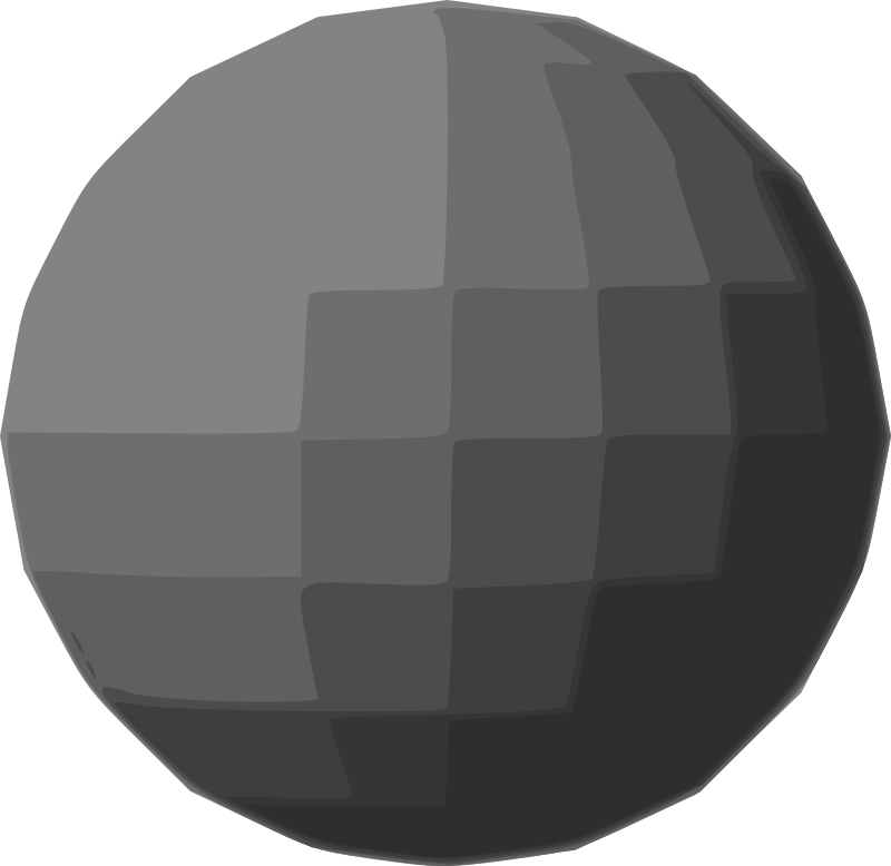 Gray sphere Disco ball