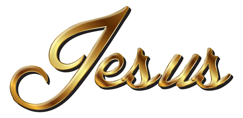 Jesus Gold Typography Enhanced