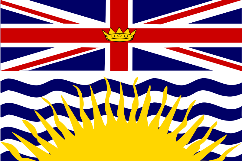 Flag of British Columbia Canada 1