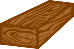 coloured wooden plank