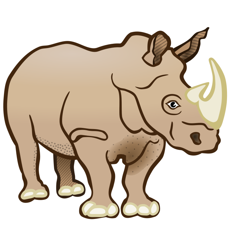 rhino - coloured