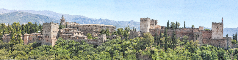 High Poly Alhambra Panorama
