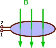 Conductor loop with magnetic field 1