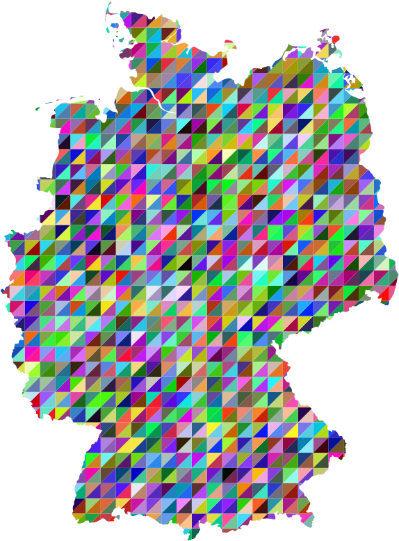 Prismatic Triangles Germany Map