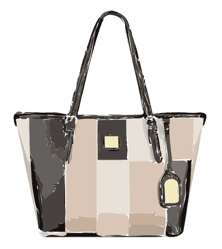 Tricolor Leather Handbag No Logo