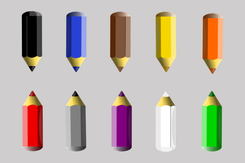 Buntstifte - 10 Farben