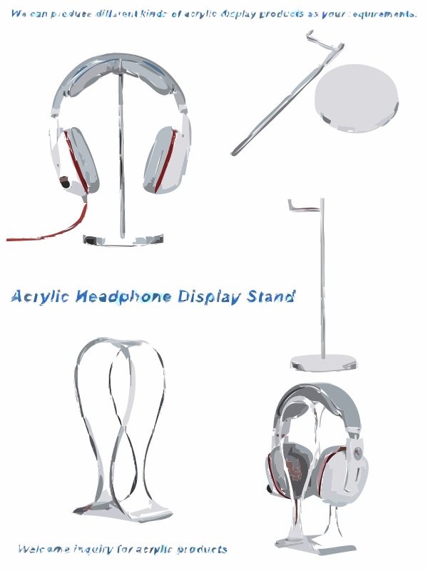 Acrylic Headphone Display Stand