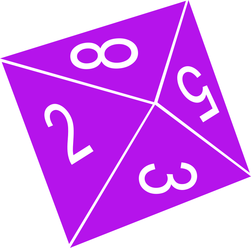D8 (Eight Sided) Dice