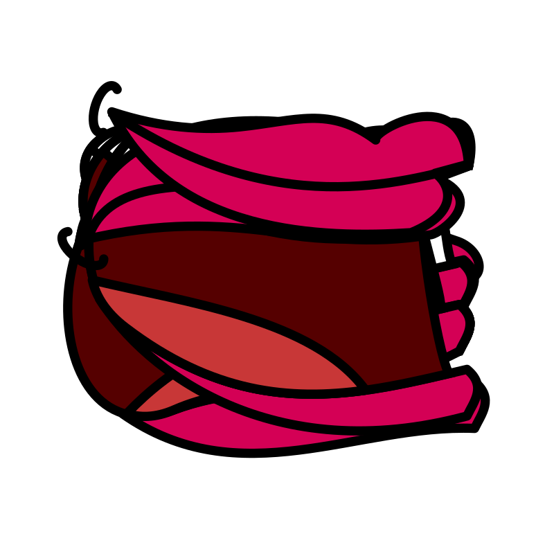 Cartoon mouth template (female)