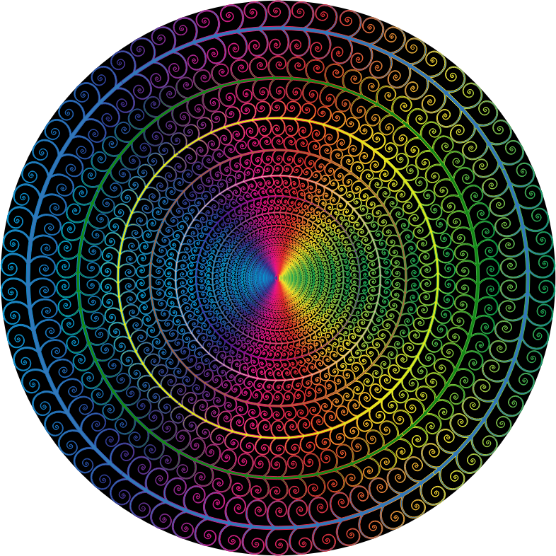 Prismatic Spiral Tree Circle 3