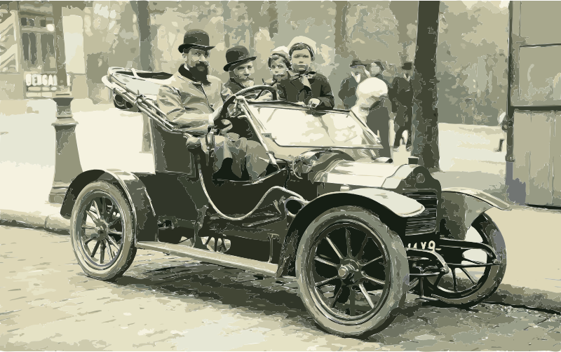 A Brouhot car in Paris, 1910