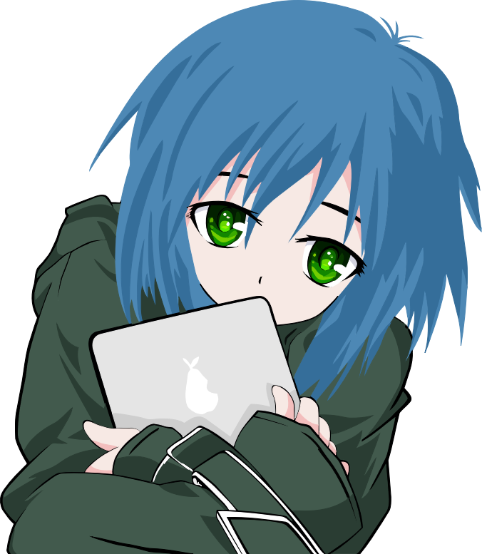 Girl with a tablet